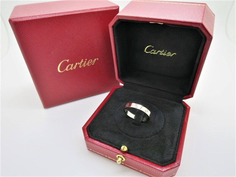 CARTIER LOVE RING, Size 5.75 (51), 18kt White Gold image 3