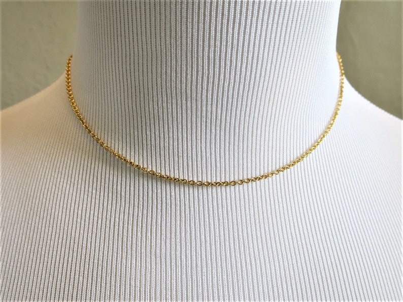 CARTIER CHAIN, 18kt Yellow Gold, 16 Inches Long, Secure Mid-Weight Gauge for Pendants, Cartier Box & Certificate, Cartier Necklace image 8