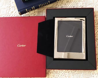 Cartier Sterling Silver Photo Frame, Vintage Mid-century Design