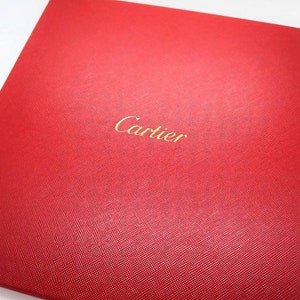 CARTIER SCARF, "13 rue de la Paix" Edition, 100% Silk Twill, Cartier Tag & Red Box, Cartier Foulard Soie, Vintage Scarf, Red Accessories image 9