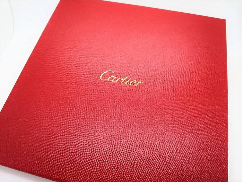 CARTIER SCARF, "13 rue de la Paix" Edition, 100% Silk Twill, Cartier Tag & Red Box, Cartier Foulard Soie, Vintage Scarf, Red Accessories image 9