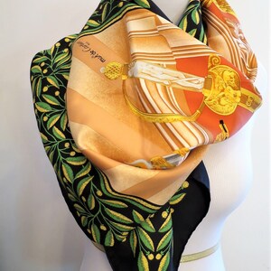 CARTIER SCARF, "Institut de France 200 Année", 100% Silk, Includes Cartier Red Box, Cartier Foulard Soie, Vintage Scarf, Luxury Scarves image 7