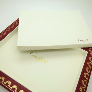 CARTIER DESK TRAY & Paper, Cartier Collector Tray, Cartier Stationery, Cartier Paper, Cartier Writing Instruments, Cartier Red, Office Gift image 8