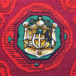 CARTIER SHAWL, "Royal Warrant" Pattern, Wool with Silk Blend, Made in Italy, Gifts for Women, Red Accessories, Scarves & Wraps, Evening Wrap image 3