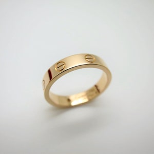 CARTIER LOVE BAND, Size 7.5 (55), 18kt Rose Gold w Diamond, Cartier Box & Certificate, Cartier B4050700, Cartier B4050755, Pink Gold Love afbeelding 5