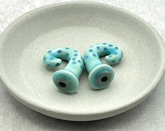 00 Gauge Ceramic Earring