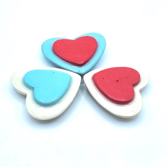 Heart-Shaped Ceramic Magnet Set of 3