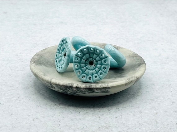 00 Gauge Ceramic Earring