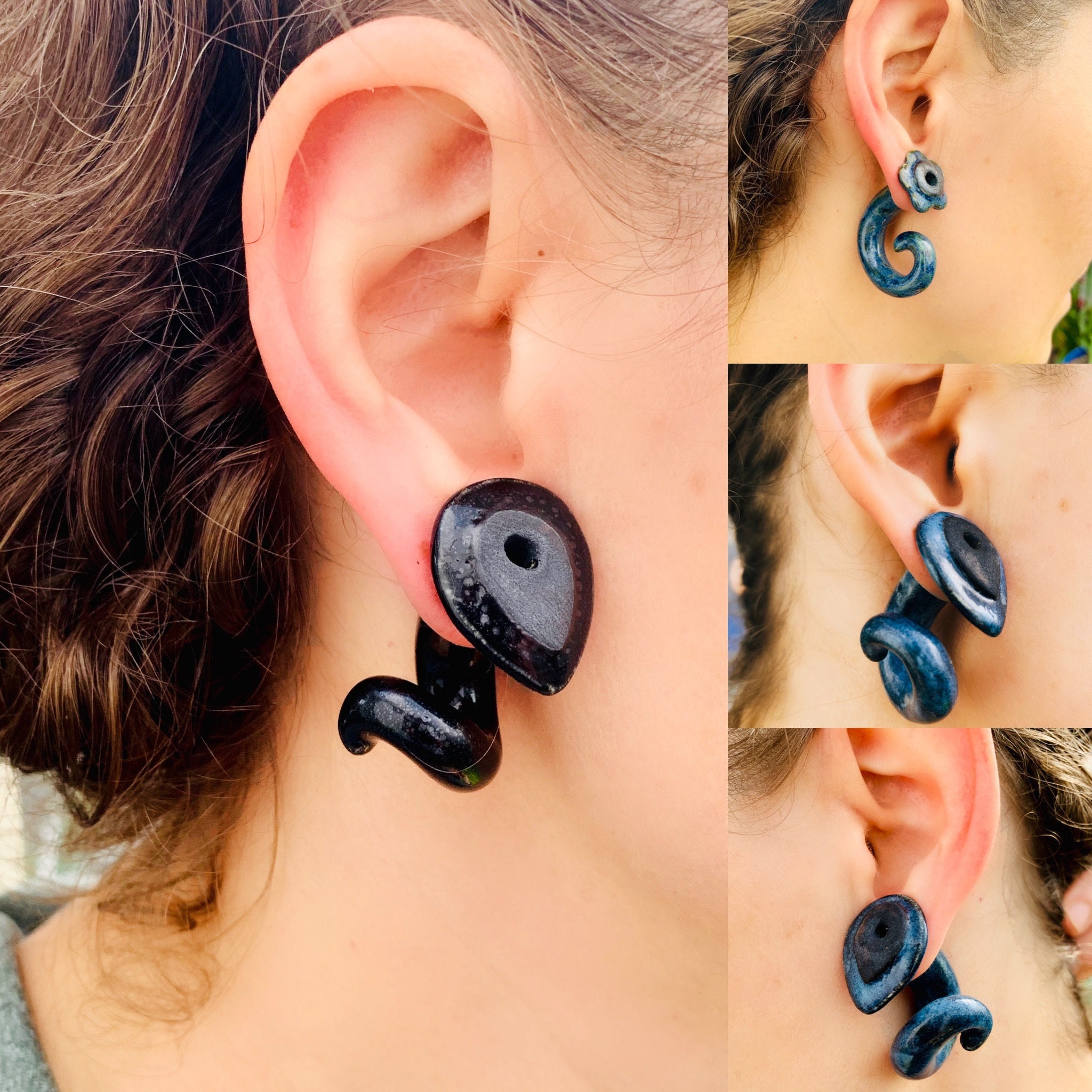 Ear Gauges. Ceramic Ear Gauges. 2 gauge
