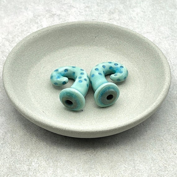 00 Gauge Ceramic Earring