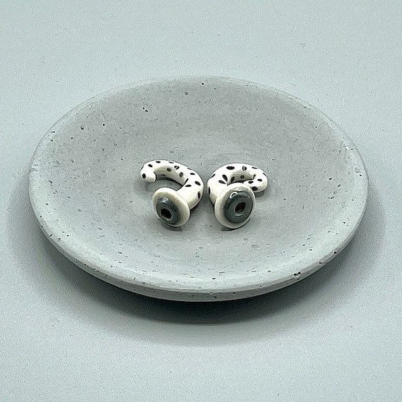 2 Gauge Ceramic Earrings