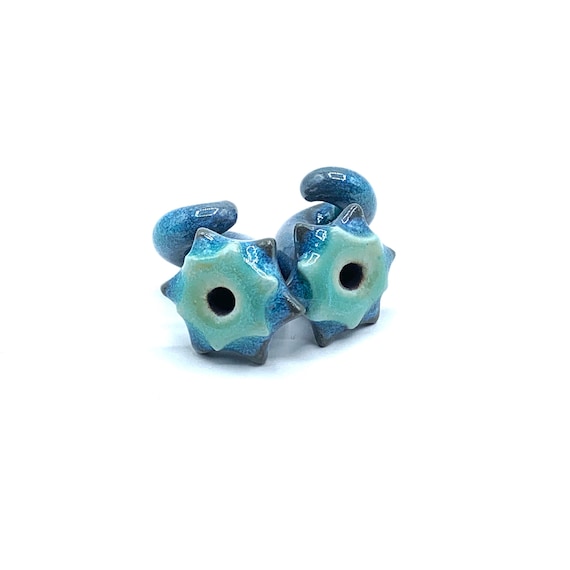 00 Gauge Ceramic Earring