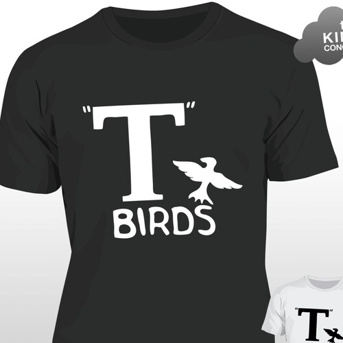 T Birds T-shirt Grease Black Jacket T-bird John Travolta - Etsy