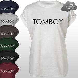 Tomboy T-Shirt Top Slogan Tee LGBT Womens Gay Lesbian Unisex Ladies T Shirt Gift