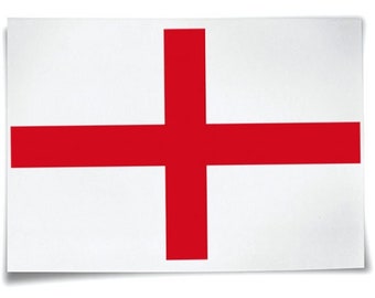 England Flag Iron on T-shirt Transfer St George's Cross Flag For White Fabrics Only Football Fan