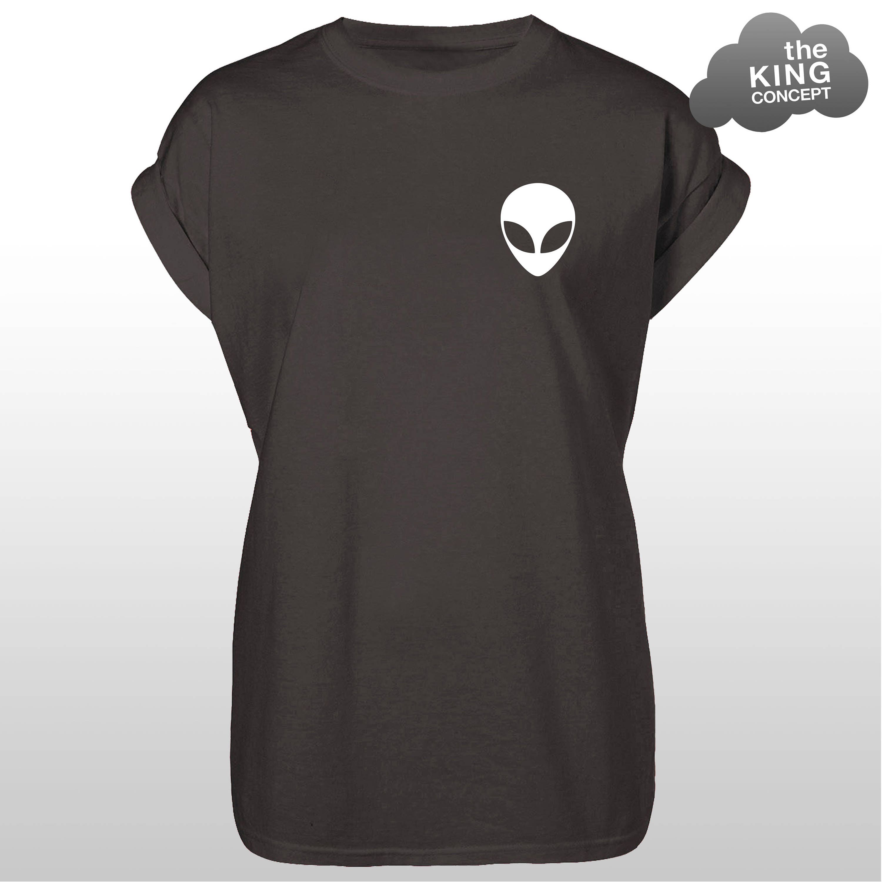 T-shirt Unisexe Extraterrestre - Tête D'Alien OVNI Espace - The King Concept - Neuf