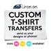 Custom Iron On T-Shirt Transfers Personalised Your Image Photo Design Hen Stag Nights Stickers Fancy Dress 