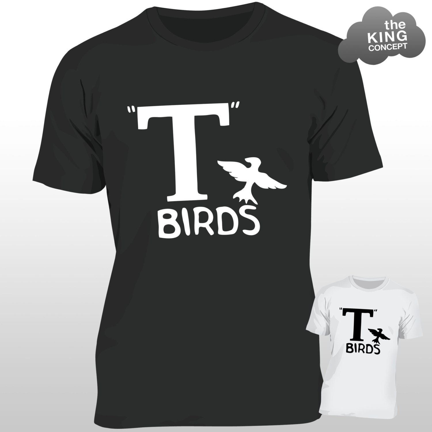 T-birds Iron on T-shirt Transfer Grease Jacket T-bird John Travolta Hen  Stag Nights Fancy Dress Costume 