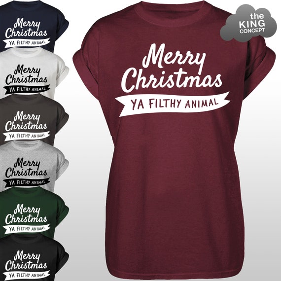 Merry Christmas Filthy Animal White Dolman Merry Christmas Filthy Animal White Dolman