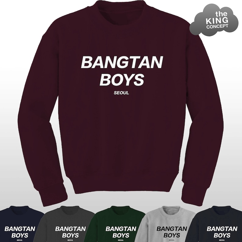 Bangtan Boys Seoul Sweatshirt Top Sweater Fashion BTS Band Fangirl Kawaii KPOP Seoul Jumper Pullover 