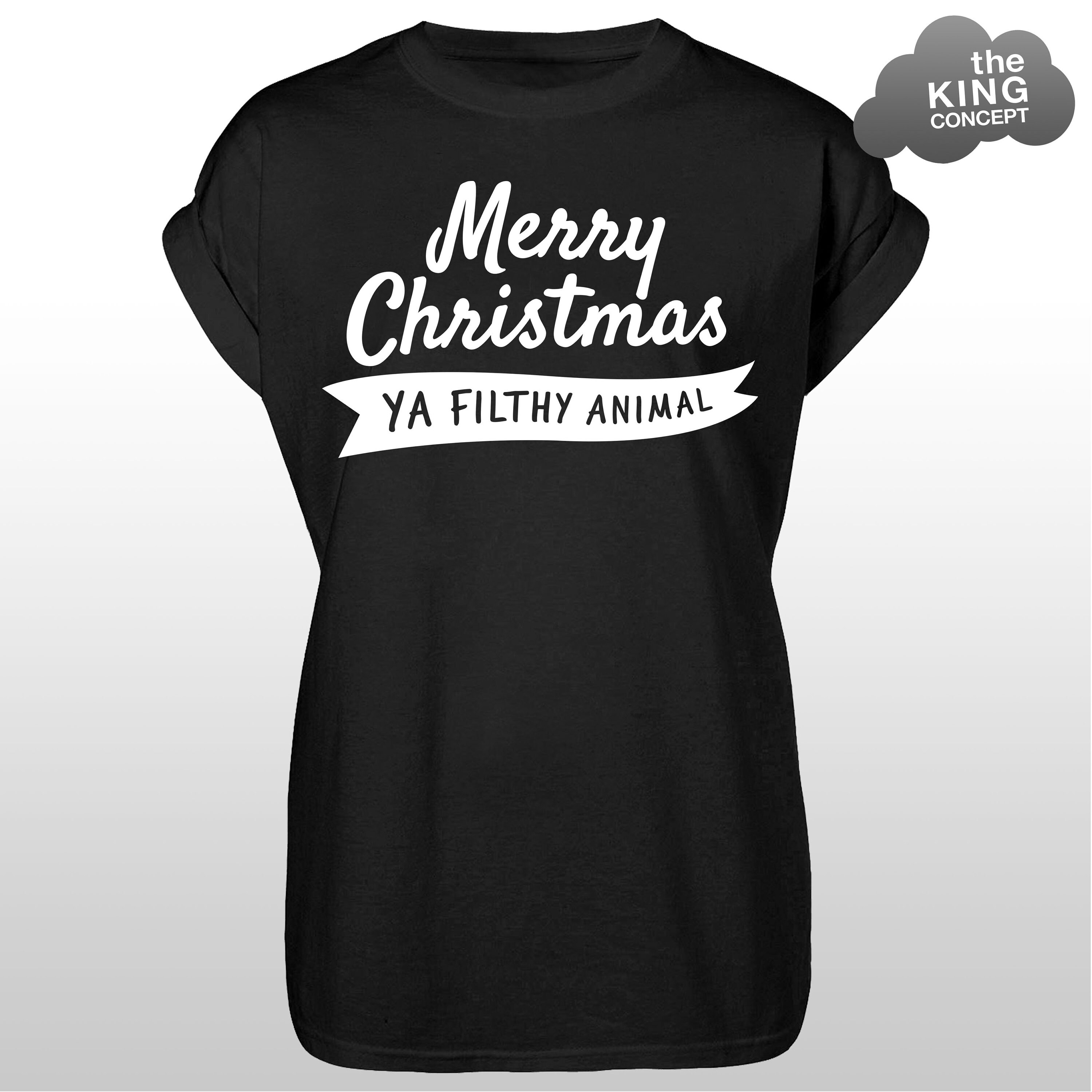 Merry Christmas Filthy Animal White Dolman Merry Christmas Filthy Animal White Dolman