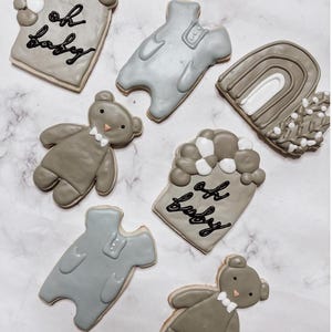Aangepaste koekjes voor babyshowers