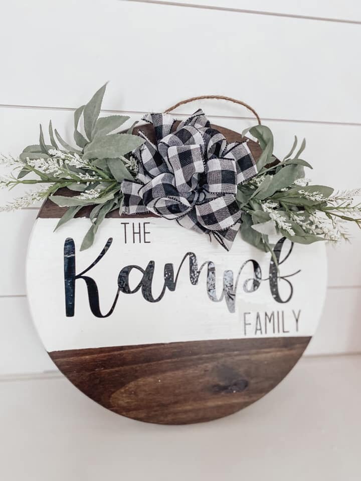 Wood Door Hanger Etsy