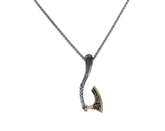 Keith Jack™ Curved Axe (Small Pendant) Necklace -