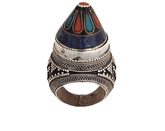 Silver & Enamel Byzantine Ring