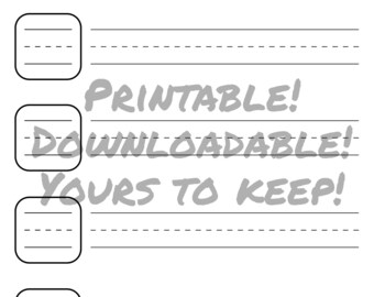 Printable Letter Writing Practice Paper (Standard 8.5" x 11")