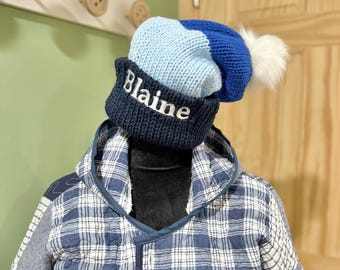 Personalized Embroidered Team sports Knit Hat: Custom Name Beanie