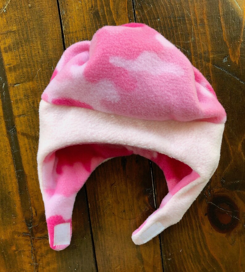 Polar fleece child size winter hat MORE PATTERN CHOICES Etsy