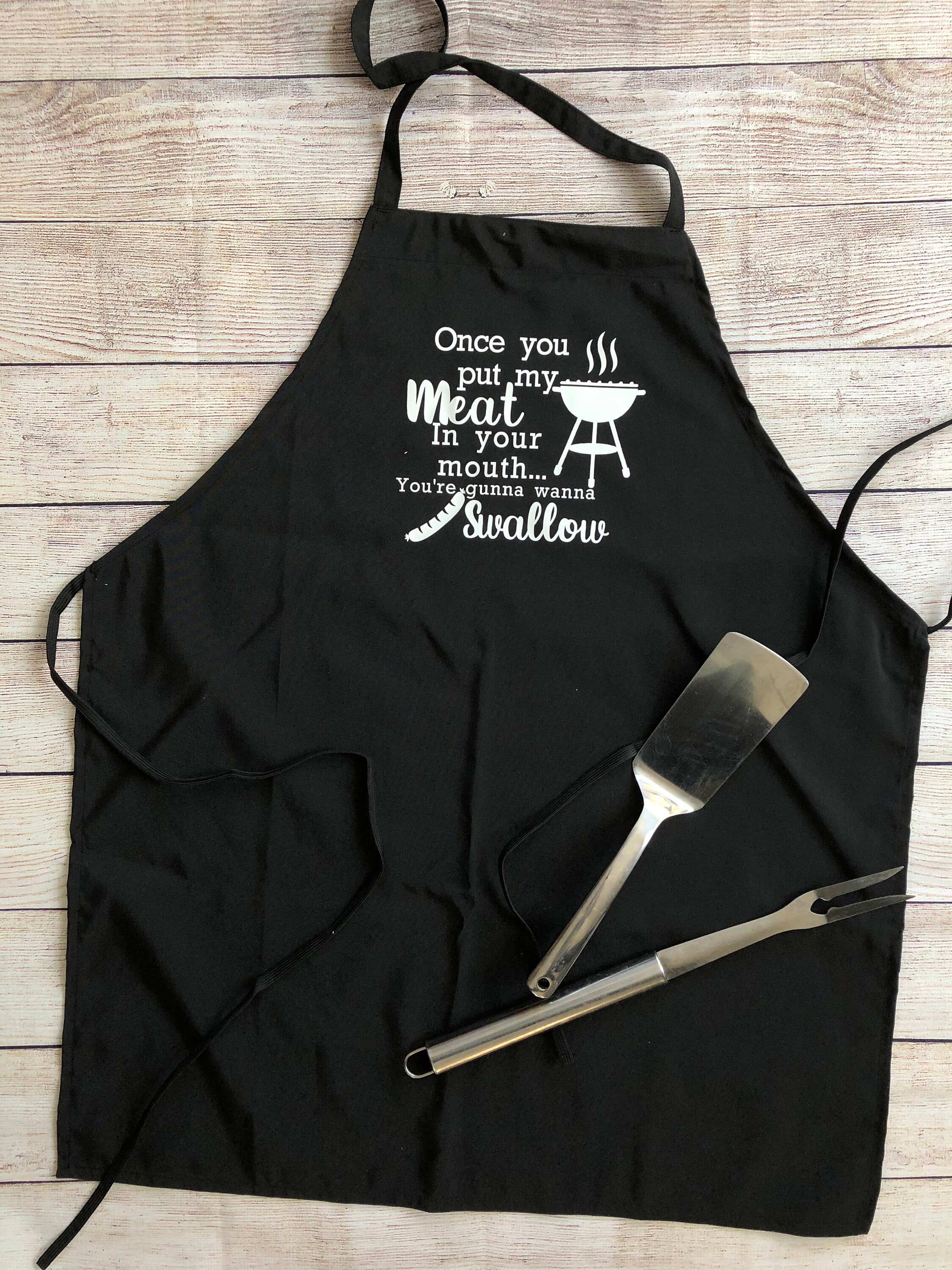Mens apron Funny grill apron grilling aprons black aprons Etsy