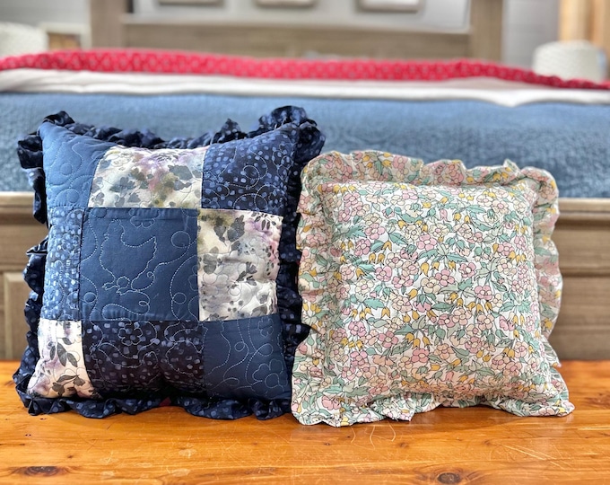 Custom Memory Pillow: Quilted Keepsake Made From Clothing