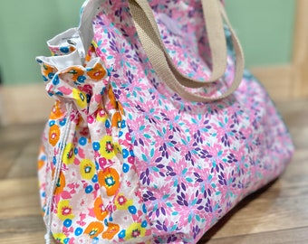 Adjustable tote hand bag- beach bag-  woman’s handbag