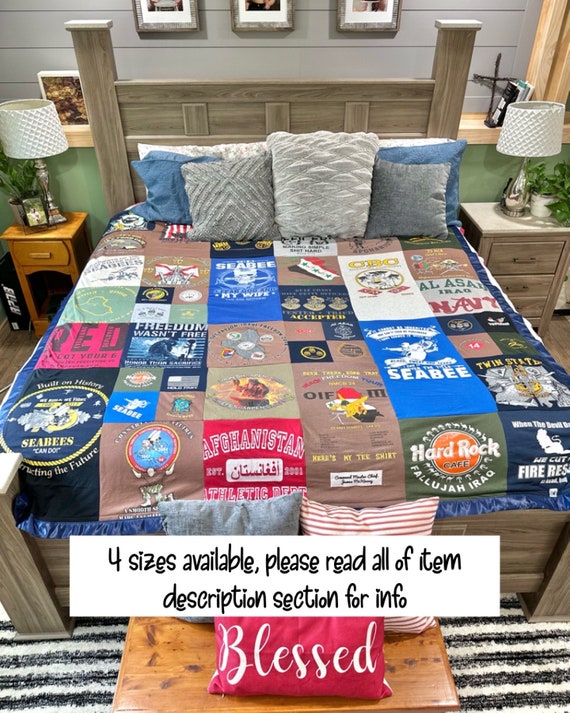 Personalized T-Shirt Memory Quilt: College & High School Shirts