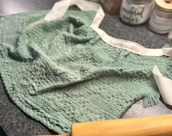 apron for kitchen made from hand towel- baking apron-kitchen towel-apron
