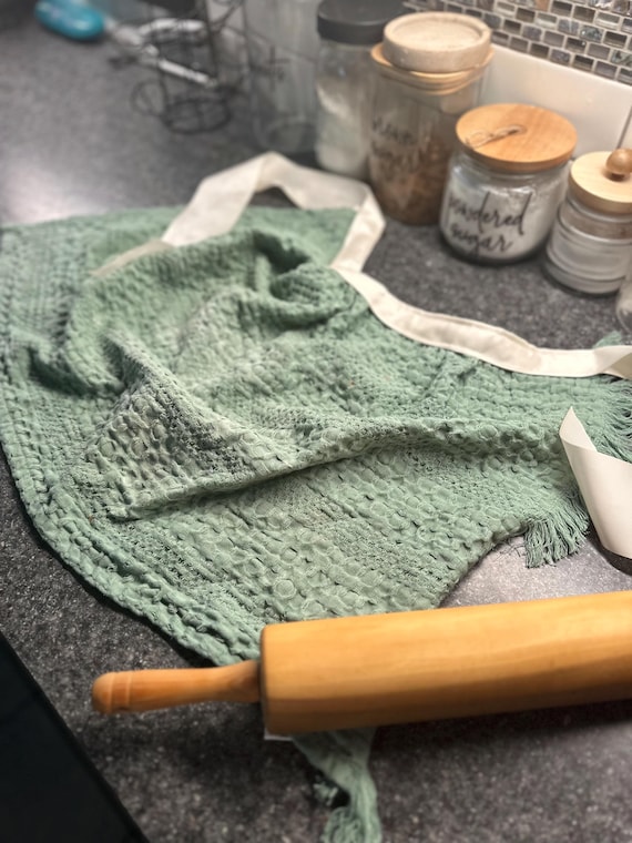 apron for kitchen made from hand towel- baking apron-kitchen towel-apron