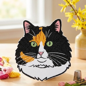 Naszywka do prasowania z haftowanym portretem zwierzaka