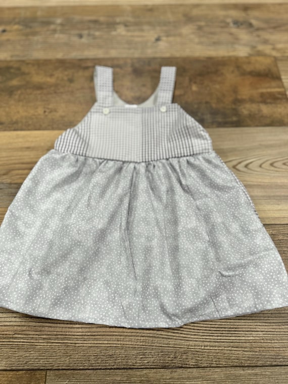 Custom girls jumper dress from adult clothing : Repurposed Adult Shirt Baby Clothes