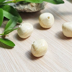Made to Order Ivory lampwork beads, Handmade glass freeform beads, Multicolor murano glass, Tender spring winter colors jewelry