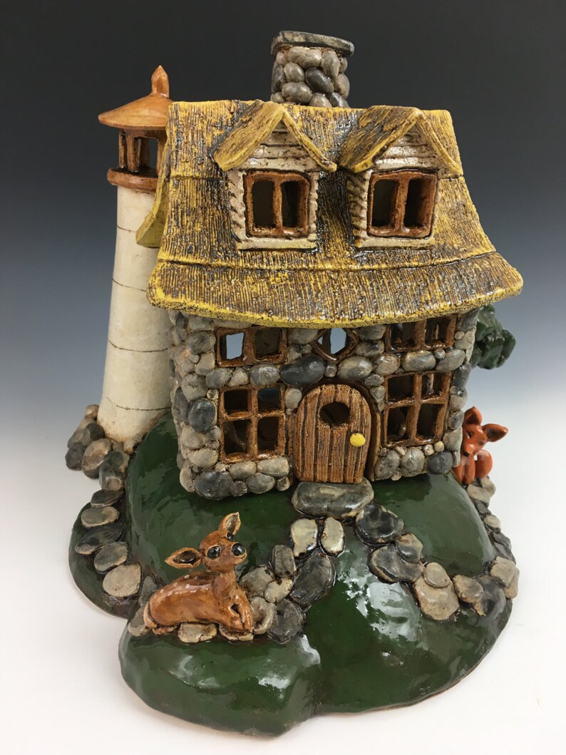 URN CUSTOM ORDER // Architectural Sculpture // House // Clay Etsy