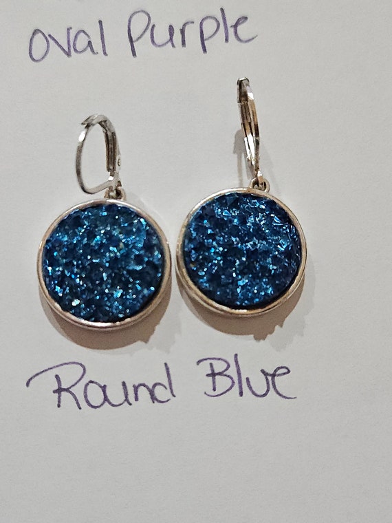 Dangle/Drop stone looking earrings - image 9