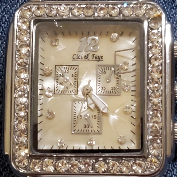 Cici & Faye Designer ladies watch studded with rhinestones