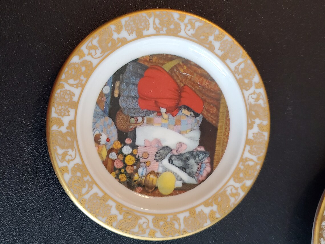 Red Riding Hood Rib Bone Little Red Riding Hood Plate, Franklin Porcelain Bone China, 1979 - Etsy