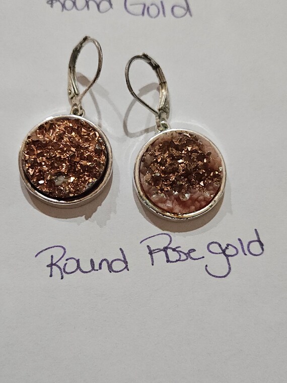 Dangle/Drop stone looking earrings - image 8