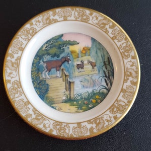The Best Loved Fairy Tales signature edition Franklin Porcelain limited edition fine bone China; The Three Billy Goats Gruff