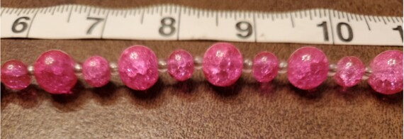 Beautiful pink beaded necklace - image 2