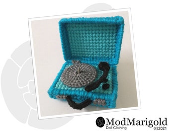 Portable Record Player for Dolls Pattern (1/6 Scale)