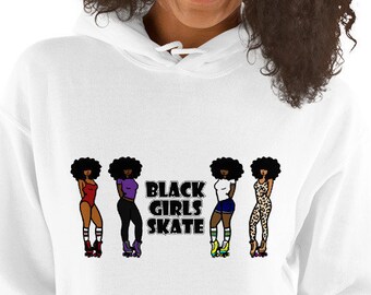 Black Girls Skate Unisex Hoodie